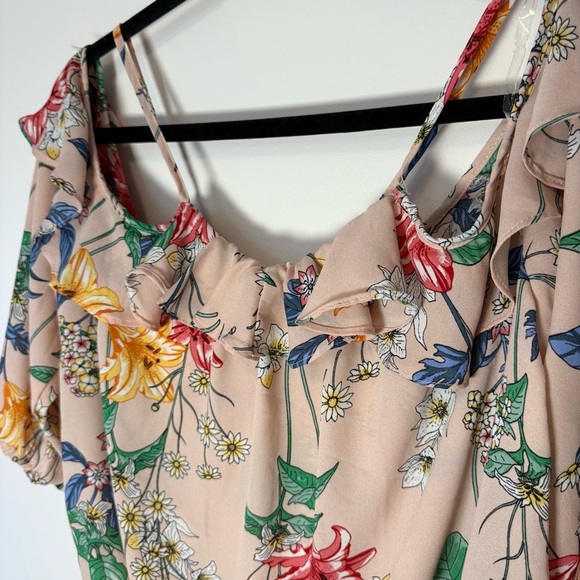 Ardene Floral Off-Shoulder Top with sleeves Size XL - Picture 4 of 9